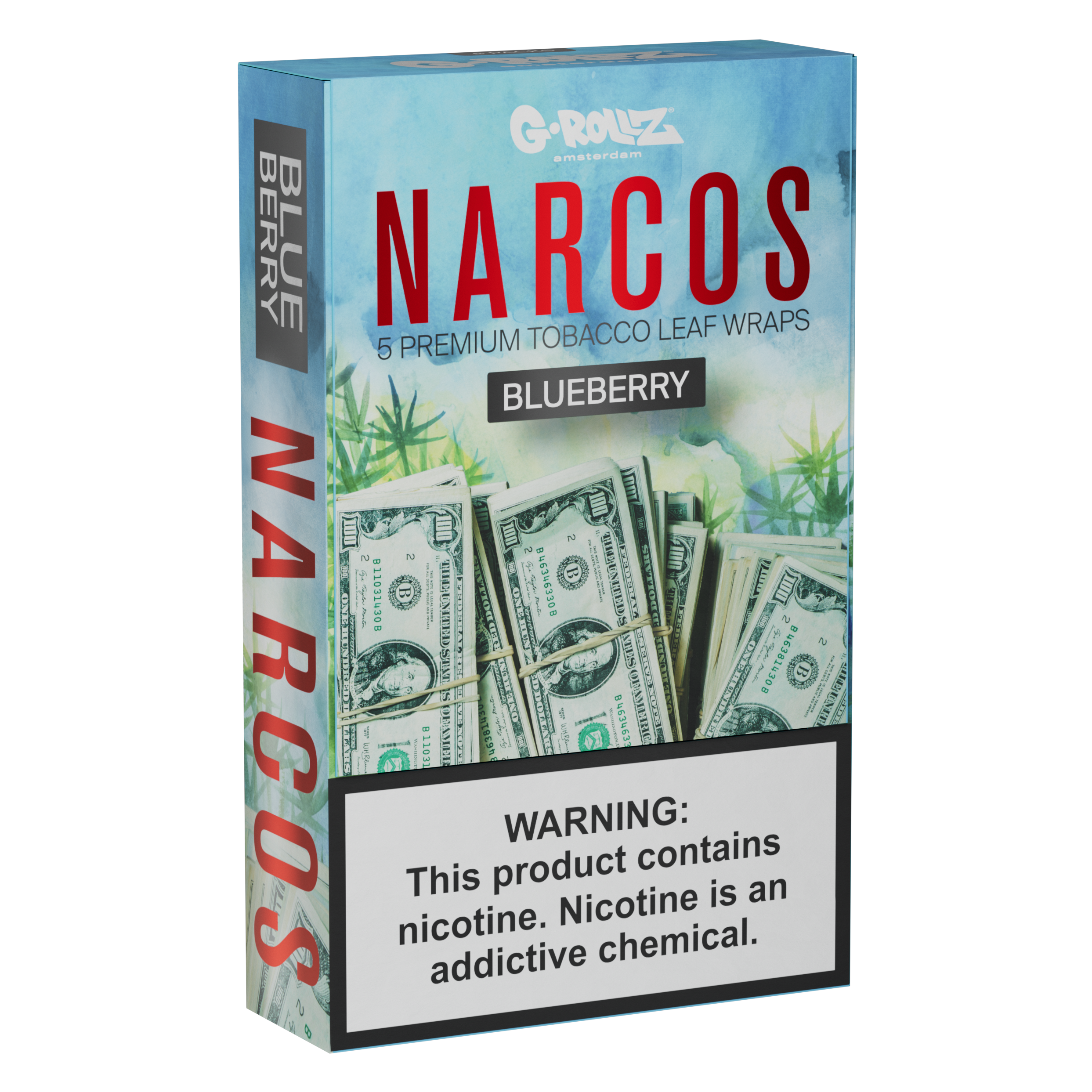 Narcos Leaf Wraps - Blueberry – Narcos x G-Rollz